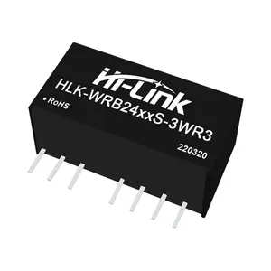 हाई-लिंक 3W वाइड वोल्टेज इनपुट 24V से 3.3v/5v/9v/12v/24V पृथक स्विचिंग छोटे आकार का स्मार्ट होम DCDC बिजली आपूर्ति मॉड्यूल
