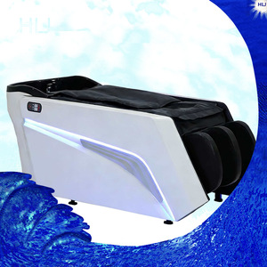 Lit de massage électrique blanc 1 moteur, qualité salon, circulation d'eau, pour soins capillaires - Product Image 1