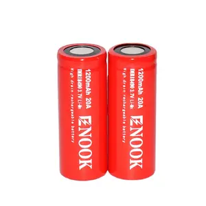 Enook 18490 1200mAh סוללה 20A 3.7v צילינדר נטענת סוללה עבור אופניים חשמליים ליתיום יון