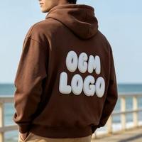 Hoodie custom 3D logo cetak timbul berkualitas tinggi, unisex, dengan sablon puff dan foam printing berkualitas tinggi