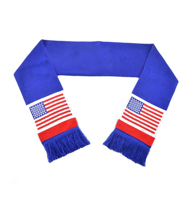 Écharpe souvenir pour les fans de l'équipe de football de club de football personnalisée écharpe à tricoter en polyester drapeau de l'Australie