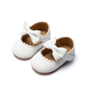 Chaussures Bébé Fille Personnalisables avec Logo, Nœud Papillon, en Cuir PU, Semelle PVC, Style Mary Jane, Chaussures de Cérémonie et de Berceau - Product Image 6