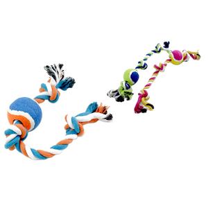 Jouet en corde de coton de 41 cm, couleurs mélangées, interactif et mobile, pour animaux de compagnie - Product Image 1