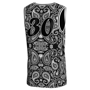 Maillot de basket sans manches à motif Paisley, léger et confortable, vêtement de sport pour le jeu professionnel, gilet de basket - Product Image 3