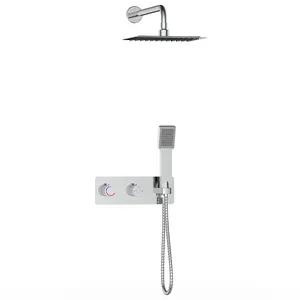 Ensemble de douche salle de bain, robinet d'eau thermique instantanée avec douche, robinet de cuisine 3 en 1