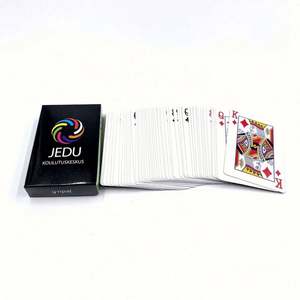 Cartes de jeu personnalisées avec logo OEM, prix bas, cartes de poker publicitaires en plastique, cartes à jouer en papier - Product Image 1