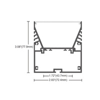 Personnalisation de gros profilé en aluminium LED pour décoration lumineuse