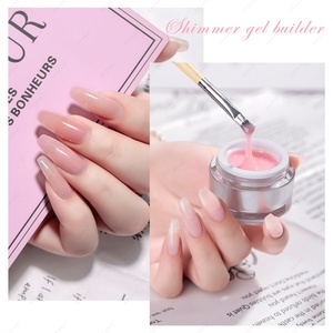 JTING Top Viscosity 12Colors Shimmer Gel Builder <b>Nail</b> <b>Extension</b> No Burn Self Leveling Cream Sculpture Building Gel <b>Nail</b> Polish - Product Image 5