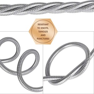 DD2933 métal 50 <span class=keywords><strong>pieds</strong></span> durs tuyaux lourds pulvérisateur 304 acier inoxydable lavage de voiture jardin <span class=keywords><strong>arrosage</strong></span> télescopique <span class=keywords><strong>tuyau</strong></span> magique avec buse - Product Image 4