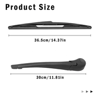 Kit de mécanisme d'essuie-glace arrière durable, bras d'essuie-glace arrière pour Renault Clio 3 2005-2014