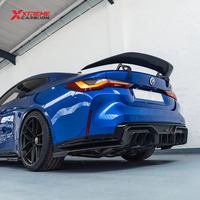 Diffuseur de pare-chocs arrière en fibre de carbone sèche XTREME style AD, séparateur latéral de pare-chocs, kit carrosserie pour BMW G80 G82 M3 M4