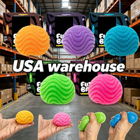 Balle anti-stress mignonne et moelleuse à remontée lente, avec extérieur en peluche douce et texture velours, jouet à presser anti-stress, entrepôt USA