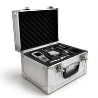 Étui d'instrument en aluminium personnalisé, durable, doublé d'EVA, portable, antichoc, pour le transport en avion