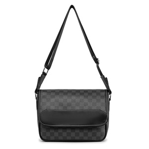 Borsa a Tracolla Monospalla da Uomo in Pelle PVC di Alta Qualità, Stile Giapponese Coreano, Casual Quadrata, Modello <span class=keywords><strong>Postino</strong></span> - Product Image 5