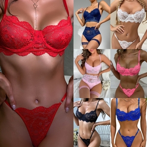 Ensemble de lingerie féminine en dentelle de soie/coton avec broderie 3D, <span class=keywords><strong>porte</strong></span>-jarretelles et gaine amincissante, idéal pour le cosplay - Vente chaude - Product Image 5