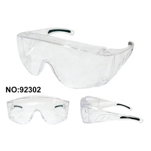 ANSI Z87.1 Monture de sécurité Lentille PC transparente CE EN166 Lunettes de protection avec embouts PVC - Product Image 5