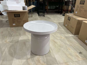 Hiện đại Vòng <span class=keywords><strong>Tulip</strong></span> Bàn cà phê đặt handmade phòng khách màu xám kim loại sắt sofa bên bảng - Product Image 5