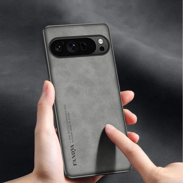 Luxury Sheepskin Leather Business Phone Case for Google Pixel 9 8 7 6 Pro Mobile Back Cover
