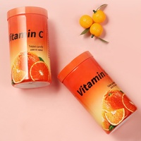 Comprimés de Vitamine C à Croquer, Complément Antioxydant et Stimulant Immunitaire, Éclaircissant pour la Peau, Bonbons Vitaminés VCVE pour Adultes