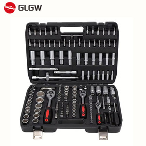 Glgw CRV 172 cái 1/2 số tự động sửa chữa 1/4 3/8 ''dài Hex ổ cắm Ratchet cờ lê Bộ công cụ sửa chữa cơ khí bánh răng - Product Image 3