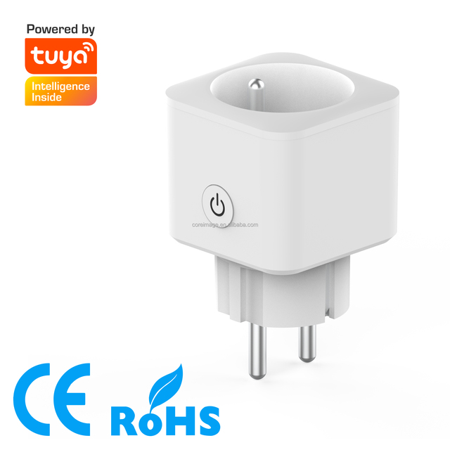 Tuya Smart French WiFi Socket Plug 16A Type E with Energy Power Consumption Smart Life Remote Control Voice Control Timer Outlet