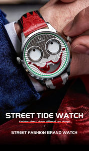 ساعة مارك فيرويل (Mark Fairwhale) كوارتز فاخرة مقاومة للماء بتصميم جوكر وشخصية عصرية للرجال والنساء، مع حزام جلدي - Product Image 5