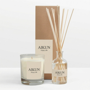 Diffuseur d'huiles essentielles aromathérapeutiques AIKUN Premium, ensemble de bougies parfumées pour salon, chambre à coucher, salle de bain, relaxation - Product Image 1