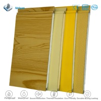 Panneau décoratif en métal sculpté, panneau sandwich en PU, isolation acoustique pour mur en pierre, panneau sandwich en polyuréthane, panneau sandwich en métal