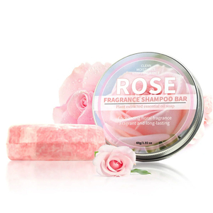 Rose Solid <b>Shampoo</b> Bar Handcrafted All Natural <b>Shampoo</b> Soap Hair Growth Strengthening Hair Care Vitamins for Damage Repair - Product Image 4