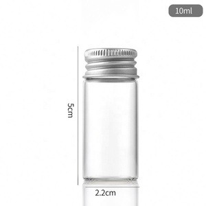 Mini-contenants décoratifs avec compte-gouttes, flacons scellables de 22 mm de diamètre, 5 ml, 10 ml pour emballage de fleurs, thé, pilules, ornements à message, à prix abordable - Product Image 6