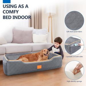 Pabrik kursi mobil anjing bersertifikat, kursi perjalanan nyaman untuk anjing besar/sedang, sepenuhnya dapat dilepas & dicuci dengan bantal tebal - Product Image 5