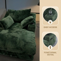Canapé-lit convertible moderne, fauteuil inclinable en tissu avec design modulaire, un siège, meubles de salon, canapé