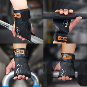 Gants de gymnastique antidérapants en caoutchouc sans doigts, protège-paumes, calleras pour la musculation, haltères, powerlifting - Product Image 6