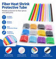 Tube thermorétractable de protection pour fibre optique FTTH, manchon de protection pour épissure par fusion, plusieurs couleurs pour joint de câble optique
