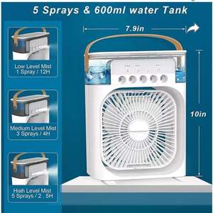 2026 Summer Portable Humidifier <b>Air</b> Conditioner <b>Fan</b> Personal Space <b>Cooler</b> Mist <b>Fan</b> Humidifier <b>Air</b> <b>Cooler</b> Water Cooling <b>Fan</b> - Product Image 3