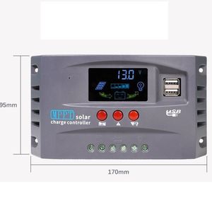 Masuyoshi Mitsu Mppt Solar Charge <b>Controller</b> 12V 24V Automatic Switching 30A 100A <b>With</b> <b>Usb</b> Port And Protection - Product Image 5