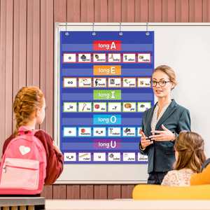 Tablero Transparente de 10 Bolsillos para Estándares de Aprendizaje para Maestros, Tableros de Bolsillos para el Aula o Educación en el Hogar, Suministros de Oficina y Escolares - Product Image 2