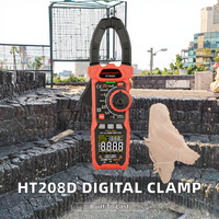 HABOTEST HT208D AC/DC Digital Clamp Meter True-RMS Multimeter Auto-Ranging Multi Tester 4-Digit 600mV-1000V 1000A (0.01%+1)