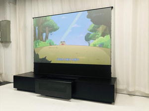 Projecteur laser à ultra courte focale pour cinéma maison CBSP 4k, écran <span class=keywords><strong>de</strong></span> <span class=keywords><strong>projection</strong></span> motorisé sur pied <span class=keywords><strong>de</strong></span> 100 pouces avec armoire - Product Image 6