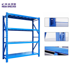 중국 보관 선반 창고 헤비 듀티 선반 랙 창고 조정 가능한 금속 볼트리스 긴 스팬 랙 - Product Image 2