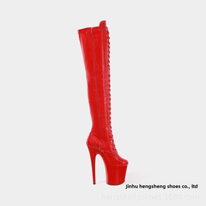 <span class=keywords><strong>Botas</strong></span> <span class=keywords><strong>de</strong></span> Pole Dance Europeas Americanas Transpirables e Impermeables con Cierre, <span class=keywords><strong>Plataforma</strong></span> Alta y Tacón <span class=keywords><strong>de</strong></span> 20cm para Invierno - Product Image 2