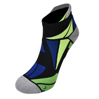 Chaussettes de sport unisexes personnalisées à compression, antidérapantes, en maille, pour marathon, randonnée, antibactériennes, en Spandex/Nylon, avec logo sur le dessous