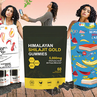Gummies de Shilajit de l'Himalaya en gros, saveur baies mélangées, antioxydant, améliore l'énergie, la santé cardiaque et sanguine, 100% naturel, pour femmes enceintes