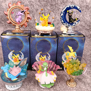 <span class=keywords><strong>Figurine</strong></span> Pokémon Eeveelution Dreaming Case 2, Famille d'Eevee Endormis, Mini <span class=keywords><strong>Figurine</strong></span>, Boîte Dôme <span class=keywords><strong>Pokeball</strong></span>, Jouets Promotionnels Anime - Product Image 1