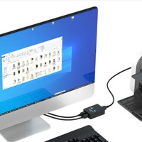 Adaptador de 2 Puertos USB para Compartir Impresoras |   2 Computadoras Comparten 1 Impresora |   Botón de Interruptor Manual |   USB 2.0 de Alta Velocidad |   Carga Plug and Play