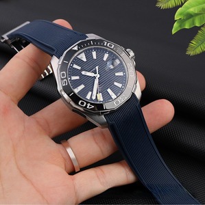 Bracelet de montre en silicone pour TAG <span class=keywords><strong>Heuer</strong></span> Aquaracer Carrera <span class=keywords><strong>Monaco</strong></span> F1, bracelet de montre en caoutchouc, 22 mm, 24 mm - Product Image 4