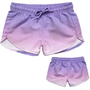 Neue Mode individuelles Logo exklusiv 100 % Polyester Bademode Shorts für Kinder Mädchen