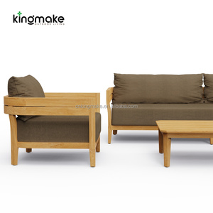 Canapé d'extérieur modulaire moderne, ensemble <span class=keywords><strong>de</strong></span> canapés <span class=keywords><strong>de</strong></span> <span class=keywords><strong>jardin</strong></span> imperméables en bois <span class=keywords><strong>de</strong></span> teck, mobilier <span class=keywords><strong>de</strong></span> <span class=keywords><strong>terrasse</strong></span> moderne <span class=keywords><strong>pour</strong></span> la plage et la cour - Product Image 3