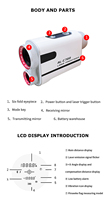 Télémètre laser de golf OEM 600m personnalisé pour usine, mesure de distance par laser, télémètre de golf sur mesure