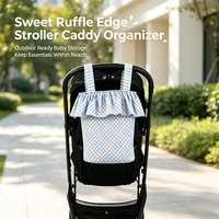 Sac de rangement pour poussette à volants, personnalisable, avec cordon de serrage, pour couches de bébé, accessoires de poussette, vente en gros